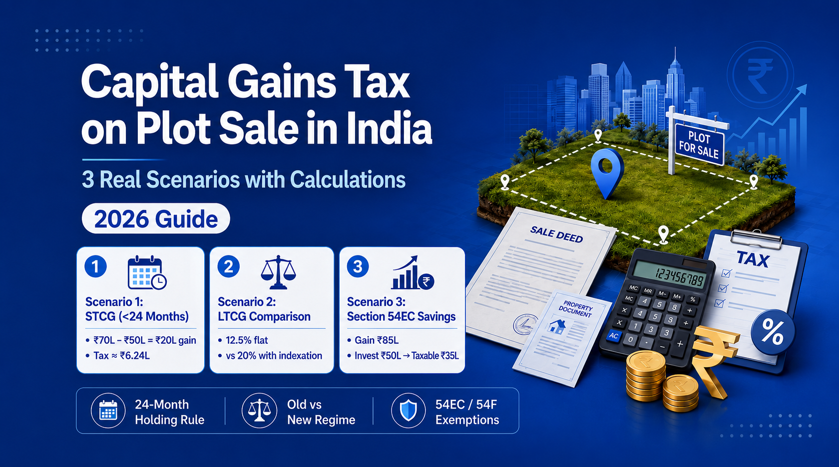 Capital Gains Tax on Plot Sale in India